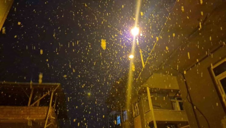 Tekirdağ’da kar yağışı