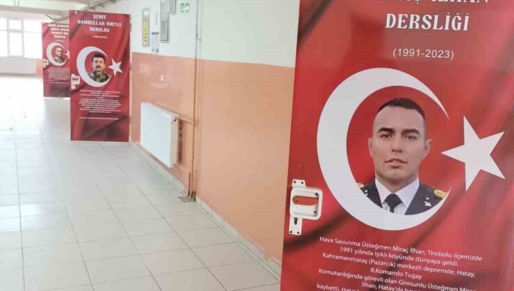 Tirebolu’da öğrenciler şehitleri sınıf kapılarında tanıyacak