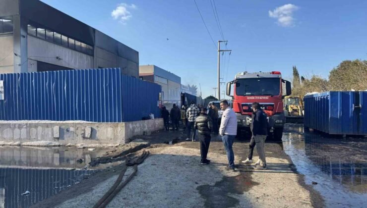 Torbalı’daki fabrika yangını söndürüldü