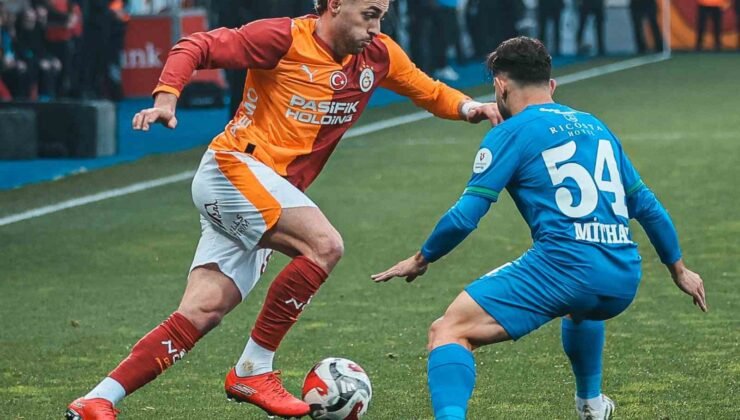 Trendyol Süper Lig: Çaykur Rizespor: 0 – Galatasaray: 1 (İlk yarı)