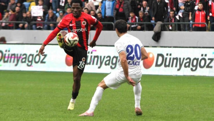 Trendyol Süper Lig: Gençlerbirliği: 2 – Çaykur Rizespor: 0 (İlk yarı)