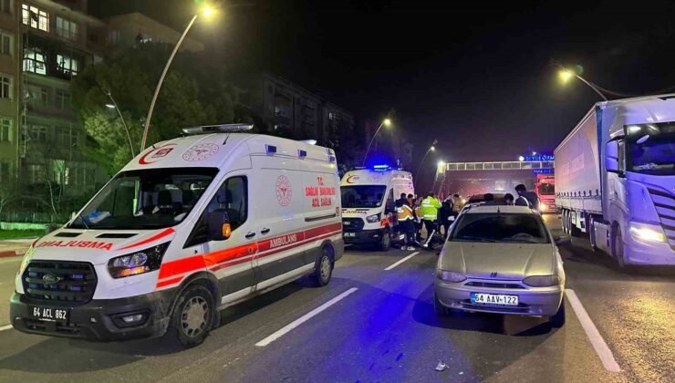 Uşak’ta 4 araçlı zincirleme kazada 6 kişi yaralandı