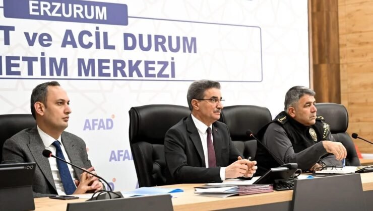 Vali Aydın Baruş başkanlığında, afet ve acil durum toplantısı yapıldı
