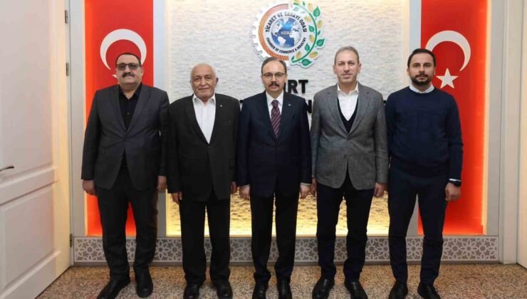 Vali Kızılkaya Siirt TSO başkan vekiliyle görüştü