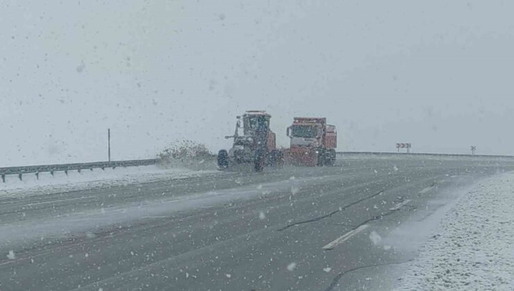 Van’ın yüksek kesimlerde lapa lapa kar yağdı