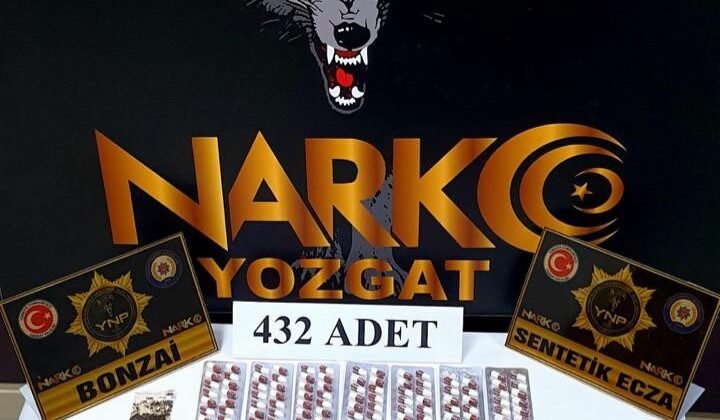 Yozgat’ta 432 adet sentetik ele geçirildi