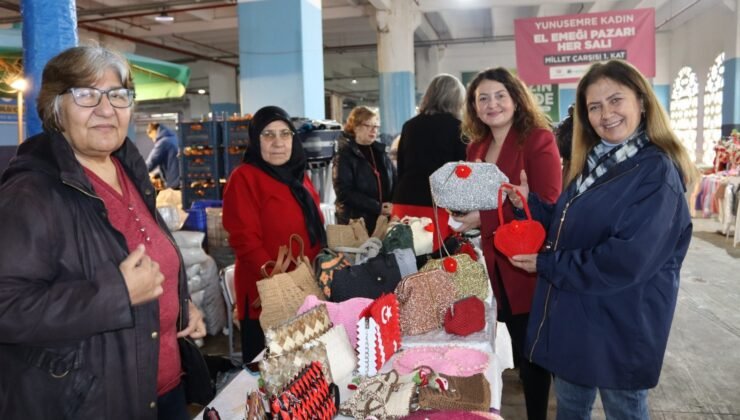 Yunusemre’de 14 Şubat temalı “Kadın El Emeği Pazarı” kuruldu
