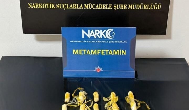 Yurtdışından Türkiye’ye midesinde uyuşturucu ile giren şahıs, Ordu’da yakalandı