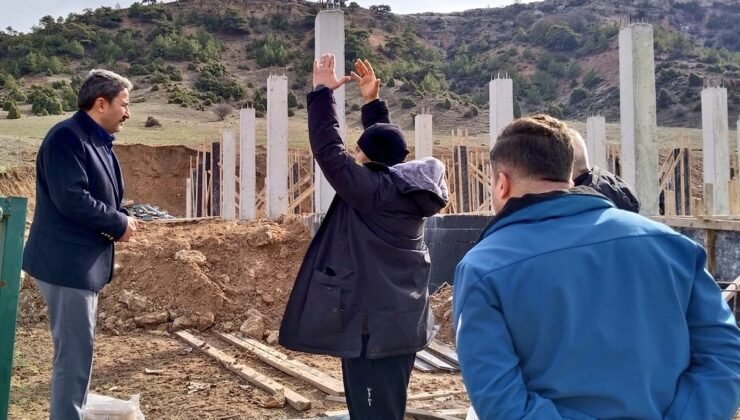 Yusuflar Mahallesi’nde 36 atlık barınak inşaatı hızla yükseliyor