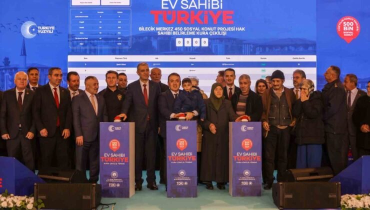 “Yüzyılın Konut Projesi” kapsamında inşa edilecek bin 419 adet sosyal konutun kura çekimi gerçekleştirildi