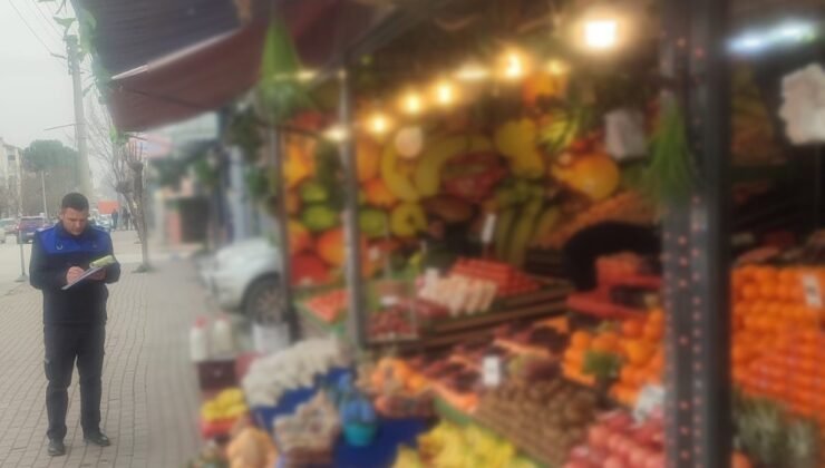 Zabıtadan manav denetemi