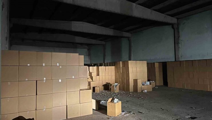 Adana’da rekor: 144 milyon kaçak makaron ele geçirildi