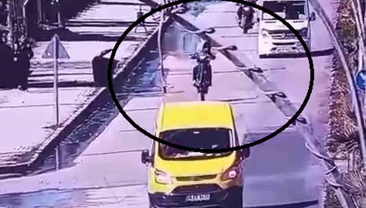 Akan trafiğe aldırış etmeden ön kaldıran sürücüye 46 bin TL ceza