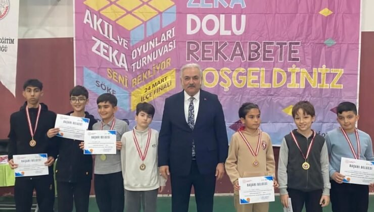 Akıl ve Zeka Oyunları İlçe Turnuvası Söke’de tamamlandı