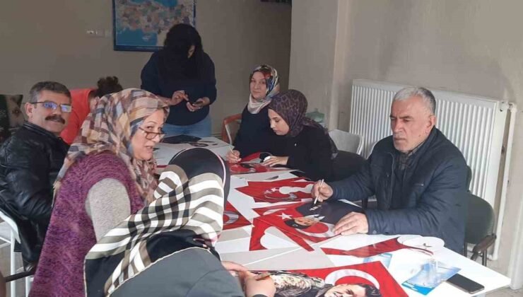Akşehir’de şehitlerin hatırası için anlamlı çalışma