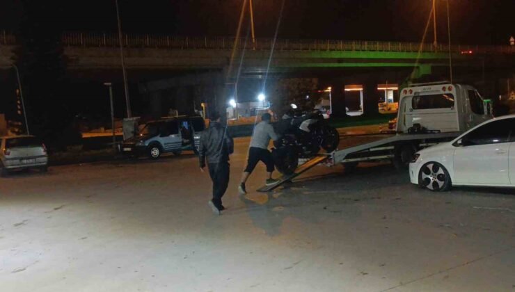 Antalya’da plakasız ve abartı egzozlu motosiklete 62 bin TL ceza kesildi