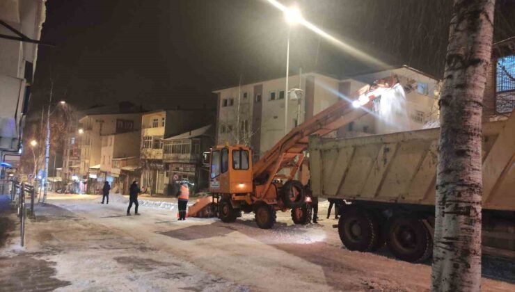 Ardahan Belediyesi karla mücadelesini sürdürüyor