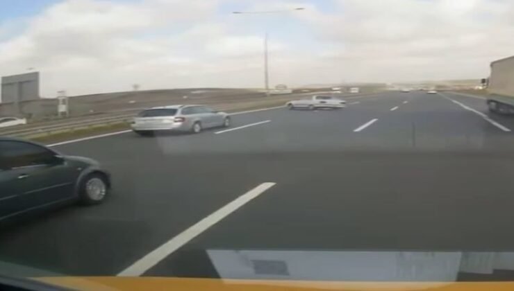 Arnavutköy’de makas atan sürücü kaza yaptı