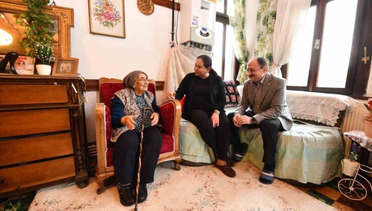 Asırlık çınar 100. yaş gününde yalnız bırakılmadı