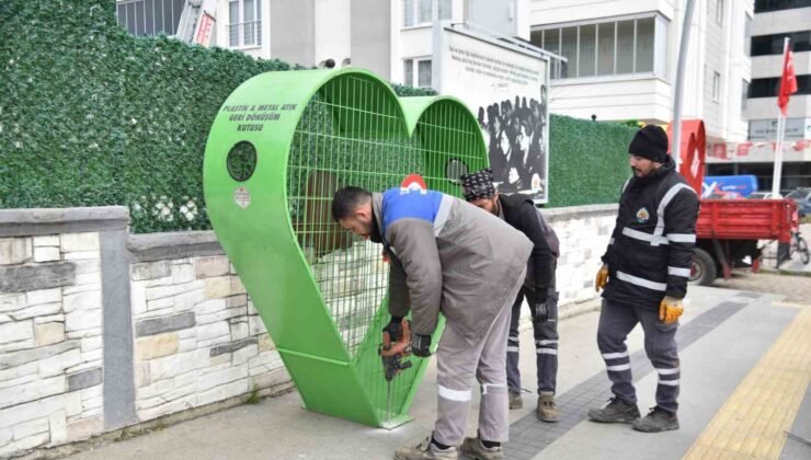 Atakum’a doğa dostu geri dönüşüm kutuları