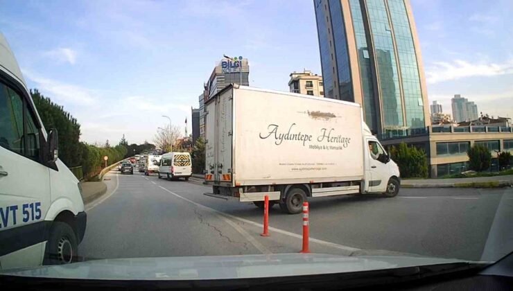 Ataşehir’deki önce yol istedi, sonra ters şeride girdi