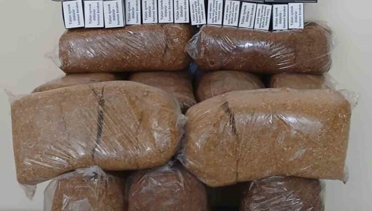 Bafra’da kaçak tütün ve makaron operasyonu