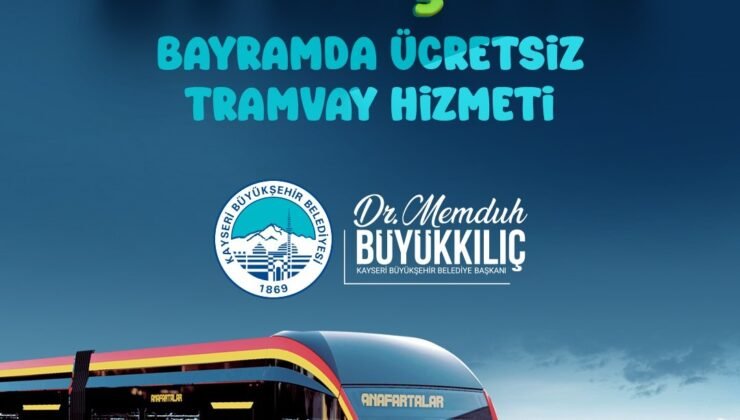 Başkan Büyükkılıç: “Bayramda 381 bin kişiye ücretsiz tramvay sağladık”