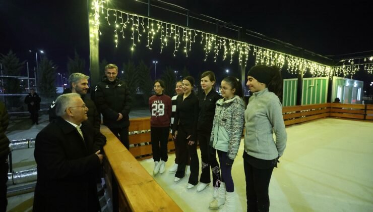 Başkan Büyükkılıç’tan gençlere müjde: Açık hava buz pateni pisti