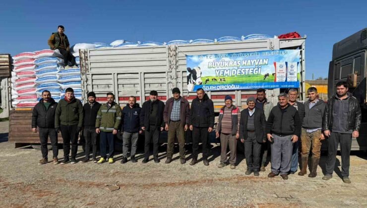 Başkan Çerçioğlu’ndan Karacasu’da küçük üreticilere yem desteği
