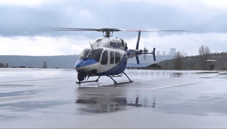 Başkentte bayramın son gününde trafik hareketliliği havadan takip ediliyor