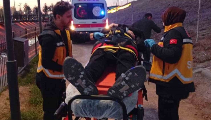 Batman merdivenden düşen bir kişi hastanelik oldu