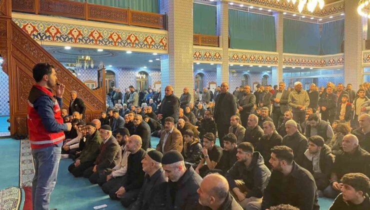 Batman’da teravih öncesi bağımlılıkla mücadele çalışması