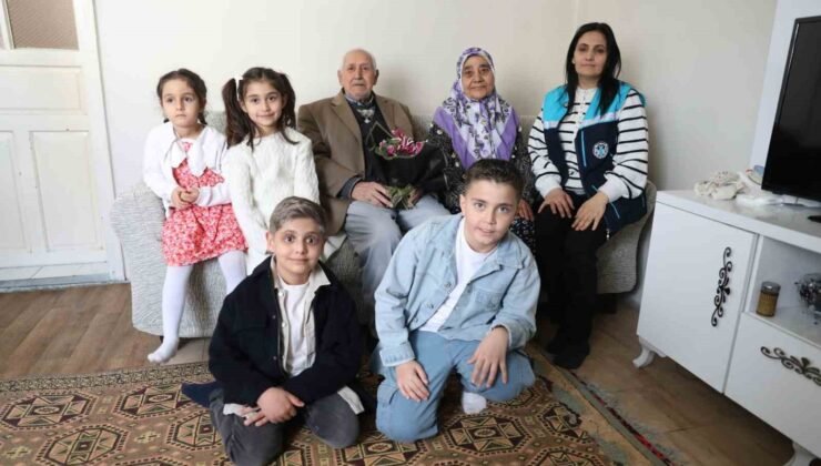 Battalgazi Belediyesi’nden çocuklarla bayram ziyareti