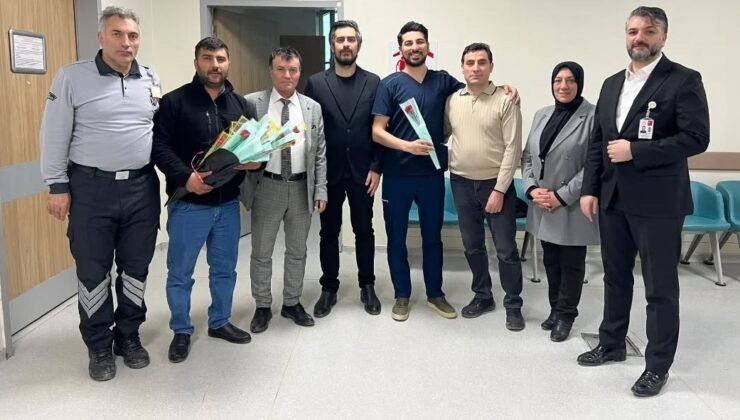 Bayburt’ta sağlık çalışanlarının 14 Mart Tıp Bayramı kutlandı