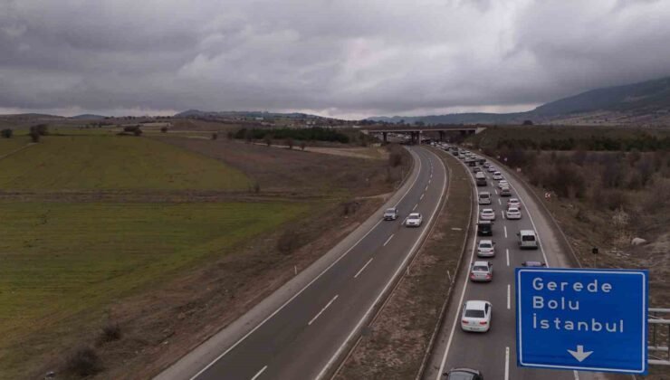Bayram dönüşünde Kemikli rampalarında trafik yoğunluğu başladı