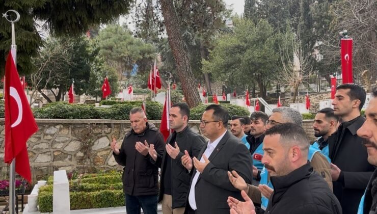 Bayram öncesinde şehitler unutulmadı