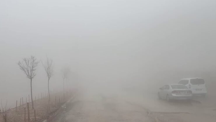 Besni’de sağanak yağış ve yoğun sis etkili oldu