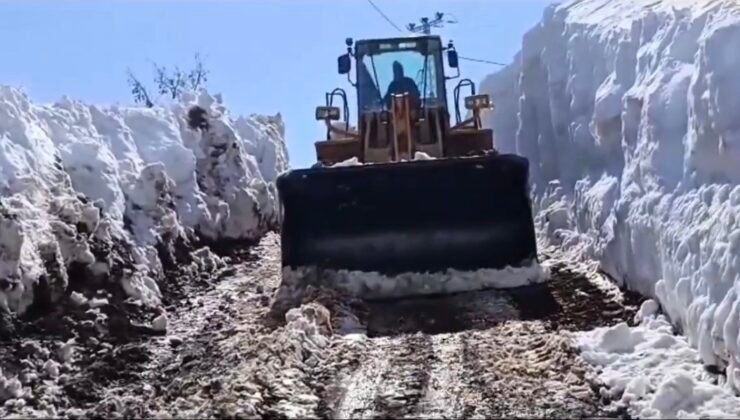 Bingöl’de karla mücadele çalışmaları sürüyor