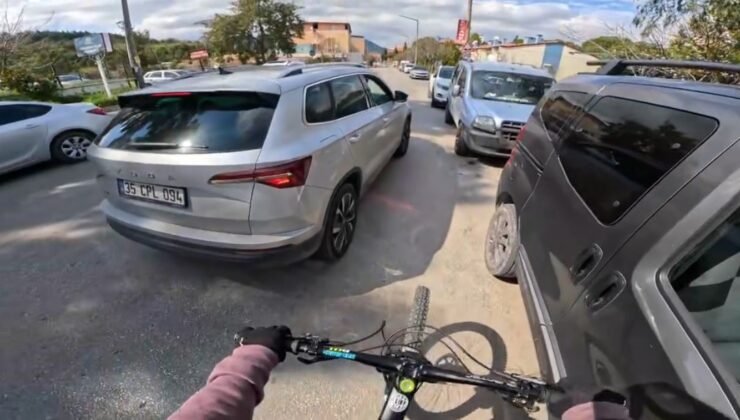 Bisikletli genci sıkıştırıp aracından inen sürücüye 180 bin lira ceza