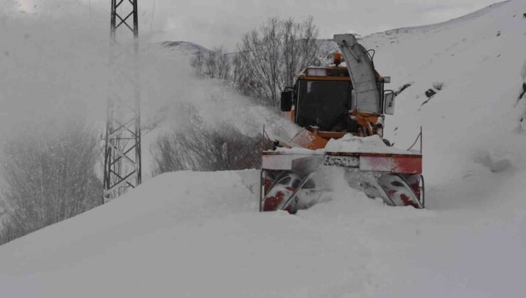 Bitlis’te 6,5 metrelik kar yağışına rağmen 20 bin kilometre yol açıldı