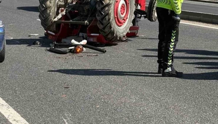 Bolu’da traktör devrildi: 1 ölü