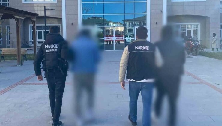 Burdur’da uyuşturucu operasyonları: 5 tutuklama