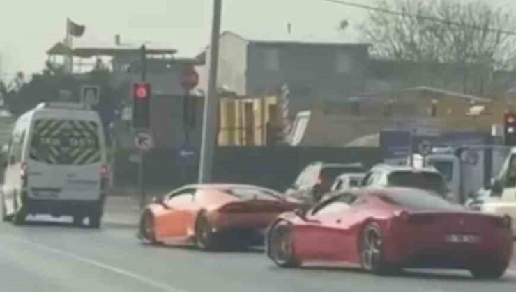 Bursa’da Lamborghini ve Ferrari sürücülerine 100 bin TL ceza
