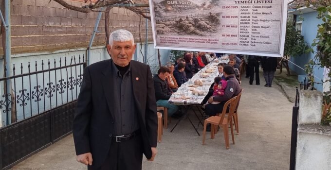 Çanakkale şehitlerinin sofrası Sarıgöl’de kuruldu