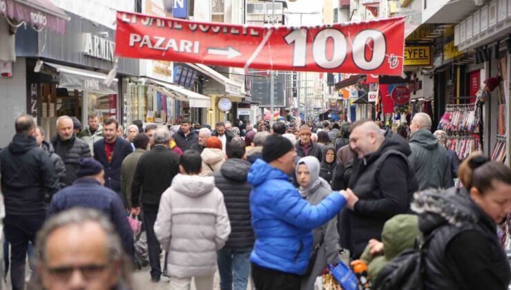 Çarşı-pazarda bayram hareketliliği