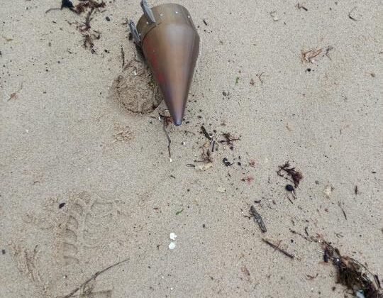 Çatalca’da kıyıya vuran füze başlığı imha edildi