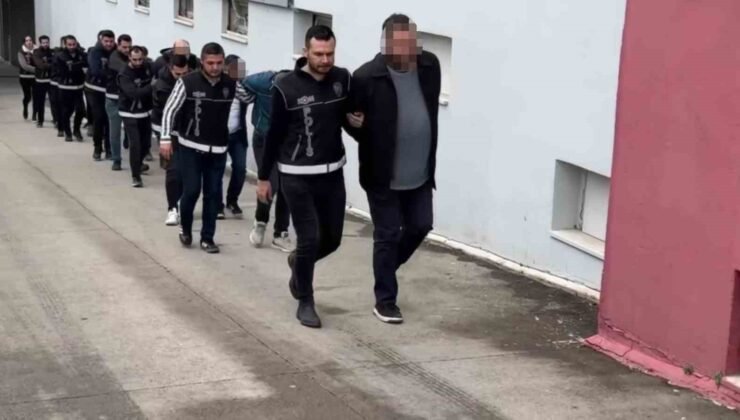 Cep telefonu bayii ve kuyumcu görünümlü tefecilik iddiası: 11 gözaltı