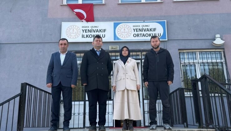 Çilimli’de okullar incelendi