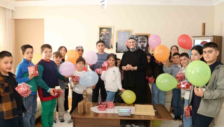 Çocuklara bayram tadında misafirlik
