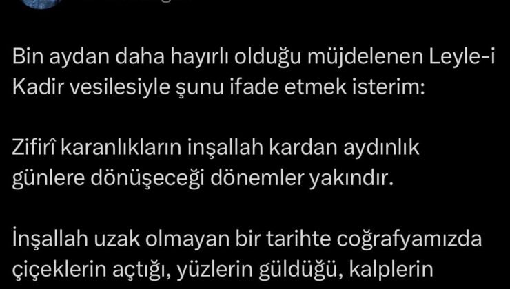 Cumhurbaşkanı Erdoğan: “Barış iklimini Müslümanlar olarak hep birlikte inşa edeceğiz”